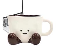 Taza de café de cerámica | Adorable taza para beber con pies - Divertida taza de café y té para mujeres y hombres, Navidad, cumpleaños, accesorios de fotografía para decoración del hogar