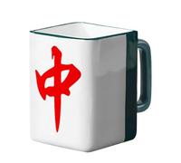 Taza de café de cerámica: añade un toque juguetón a tus vasos | Taza de agua de mahjong + 400 ml, novedoso diseño de cerámica | Para mujeres, hombres, familia, amigos, hogar, cocina, viajes,