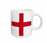 Taza De Café De Cerámica Bandera De Inglaterra, Cruz De San Jorge Roja Con Asa Taza Te Elegancia Mug Para Leche Té Recuerdos