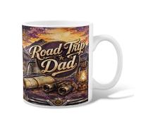 Taza de café de cerámica con asa, diseño de farol rústico para papá con asa, ideal para amigos, familiares, compañeros de trabajo, amantes de la tercera edad, 325 ml