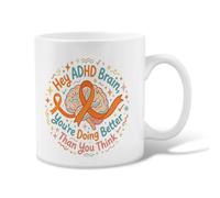 Taza de café de cerámica con cita de aliento para la salud mental, 325 ml | Conciencia de salud mental, taza para beber, apoyo a la neuroversidad, cita alentadora, recordatorio de autocuidado