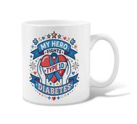 Taza de café de cerámica con cita de apoyo para la concienciación sobre la | Cinta de concienciación, taza de bebida, cita de apoyo, ilustración gráfica, vaso inspirador diario, diseño de corazón