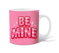 Taza de café de cerámica con diseño de corazones, texto de San Valentín, melocotón, con asa, regalo para amigos, familiares, compañeros de trabajo, profesores, parejas, empleados, 11 onzas