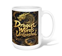 Taza de café de cerámica con diseño de dragón, palabras elegantes asiáticas, doradas, ninguna negra, taza de té con asa, ideal para amigos, familiares, amantes, ancianos, compañeros de trabajo, 15