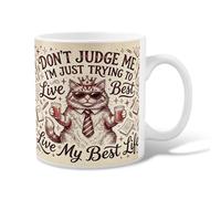 Taza de café de cerámica con diseño de gato, con gafas de sol reales divertidas, no marrón, novedosa taza de chocolate caliente con asa, ideal para amigos, familiares, compañeros de trabajo
