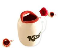 Taza de café de cerámica con diseño de labios con texto en inglés "Not Your Average Funny Noved" para mujeres y hombres, taza de té única con estampado de beso para la oficina y el hogar