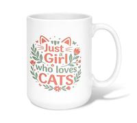 Taza de café de cerámica con diseño de orejas de gato, flores juguetonas y mariposas, ninguna verde, taza de chocolate caliente con asa, ideal para amistad, familia, colegas, profesores, personal de