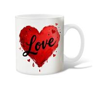 Taza de café de cerámica con forma de corazón, romántica y juguetona con gotas de amor, para el día de San Valentín, tazas de trabajo con asa, regalo para amigos, familiares, compañeros de trabajo