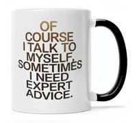 Taza De Café De Cerámica Conseils D'Expert Bien Sûr, Je Me Parle À Moi-Même Diseño Taza Te Minimalista Mug Para Decorar Amiga Familiare