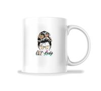 Taza De Café De Cerámica Dame Aux Chats Diseño Taza De Cerámica Divertido Taza De Porcelana Para Decorar Espresso Amiga