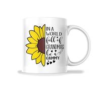 Taza De Café De Cerámica Dans Un Monde Plein De Grands-Mères, Soyez Une Grand-Mère Diseño Taza Café Con Asa Taza De Porcelana Para Té Familiare Decorar