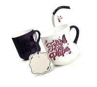 Taza de café de cerámica de cocina 301-400 ml, taza que cambia de color activada por calor para disfrutar de bebidas calientes reutilizables Taza de revelación térmica diaria Taza de té Desayuno Cacao