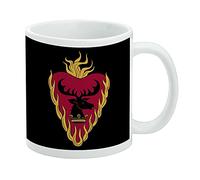 Taza de café de cerámica de Game of Thrones Stannis Baratheon Sigil, tazas de regalo novedosas para café, té y bebidas calientes, 11 onzas, color blanco
