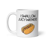 Taza De Café De Cerámica Dire Que J'Avale Des Saucisses Juteuses Personalizada Taza Café Vintage Taza De Porcelana Para Decorar Oficina Espresso