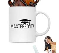 Taza de café de cerámica genérica - 350 ml Doctor Hat, graduación taza | Funny Congratulations Tea Cup Gift, Novelty Drinkware Design For Women College Students Celebration