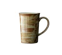 Taza de café de cerámica gruesa japonesa de 300 ml, taza de café retro para oficina en casa, verde matcha