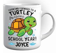 Taza De Café De Cerámica La Jolie Tortue De Retour À L'École Diseño Taza De Cerámica Divertido Taza De Porcelana Para Decorar Amiga Espresso