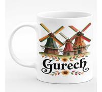 Taza De Café De Cerámica Moulin À Vent Néerlandais De Zaanse Schans Personalizada Taza Te Diseño Taza De Porcelana Para Espresso Oficina Recuerdos