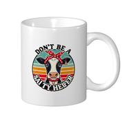 Taza De Café De Cerámica No Seas Una Novilla Salada Colorido Taza Cerámica Resistente Mug Coffee Para Té Familiare Decorar