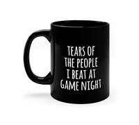 Taza de café de cerámica novedosa con diseño de lágrimas de la gente que golpeo en la noche del juego, taza divertida para aniversario, cumpleaños, Navidad, regalos de té, decoración del hogar, 325 ml
