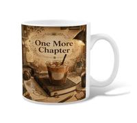 Taza de café de cerámica para café, lámpara literaria vintage de libro, taza de té con asa, ideal para amistad, familia, colegas, personal, novios, profesores, 11 onzas