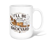 Taza de café de cerámica para whisky, estilo casual vintage con granos de café de verano, color marrón, novedosa taza de té con asa, ideal para amigos, familiares, compañeros de trabajo, amantes de la