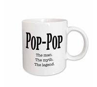 Taza De Café De Cerámica Pop-Pop El Hombre El Mito La Leyenda Grandpa Grandpa Resistente Taza Cerámica Elegancia Mug Coffee Para Recuerdos Oficina Familiare