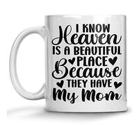 Taza De Café De Cerámica Sé Que El Cielo Es Un Lugar Hermoso Porque Allí Está Mi Mamá Elegancia Taza De Cerámica Colorido Mug Coffee Para Oficina Recuerdos Espresso