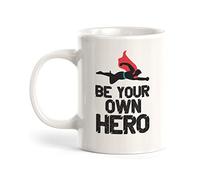 Taza De Café De Cerámica Sé Tu Propio Héroe De Plástico Resistente Taza Café Con Asa Mug Coffee Para Amiga Decorar Familiare