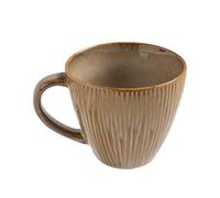 Taza de café de cerámica - taza de 340 ml con gran asa ergonómica, platos de cocina | Copa versátil para capuchino, sopa, leche, bebida caliente, elegante accesorio de mesa para casa