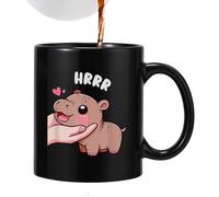 Taza de café de cerámica, taza de cerámica,Taza de café hipopótamo pigmeo | Taza de café de cerámica para vasos, taza con diseño animal divertido para el hogar y el lugar de trabajo