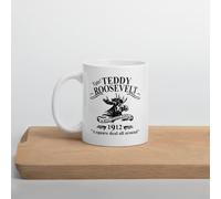 Taza De Café De Cerámica Teddy Roosevelt | Fiesta De La Vaca Y El Alce Minimalista Taza Cerámica Resistente Taza De Porcelana Para Té Espresso Leche