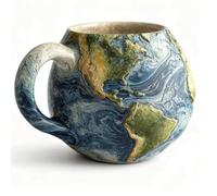 Taza de café de cerámica, temática de astronomía, Tierra/Luna/Saturno/Sol, taza con relieve de planetas del espacio, para café, té, leche, para mujeres y hombres B