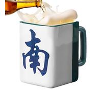 Taza De Café De Cerámica - Vasos De Agua Novedosos Mahjong De 400 Ml, Diseño De Único, Bebida Mahjong Creativa | Taza Divertida Para Bebidas Calientes | Para Mujeres, Hombres, Familiares, Amigos,
