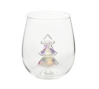 Taza de café de cristal pintada a mano, apta para lavavajillas, para fiestas de Navidad, decoración del hogar y uso diario en la cocina, taza de vidrio de Navidad