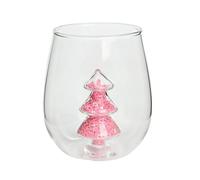 Taza de café de cristal pintada a mano, apta para lavavajillas, para fiestas de Navidad, decoración del hogar y uso diario en la cocina, taza de vidrio de Navidad