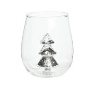 Taza de café de cristal pintada a mano, apta para lavavajillas, para fiestas de Navidad, decoración del hogar y uso diario en la cocina, taza de vidrio de Navidad