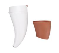 Taza de café de Cuerno de Cabra, Taza Térmica de Vacío de Acero Inoxidable con Tapa, Diseño a Prueba de Derrames para Viajes y Oficina, 230ML, Portátil, Reutilizable