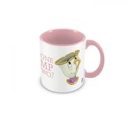 Taza de café de Disney de la Bella y la Bestia (Chip One Lump or Two Design) de 11 onzas en caja de regalo de Disney, mercancía oficial de La Bella y la Bestia