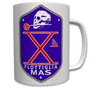 Taza de café de Flottiglia MAS italiana, unidad especial de buzos militares de la marina italiana, comando subacuático y flota incursora # 7613
