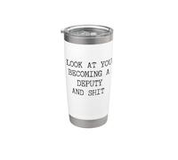 Taza de café de graduación de Future Sheriff Deputy Explorer Academy Vaso térmico de acero inoxidable de doble pared