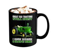 Taza de café de granja, recipiente para bebidas de tractor, taza retro, adecuada para mujeres y hombres para usar en la cocina mientras viaja por la mañana en el trabajo en pausa al estudiar por la