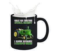 Taza de café de granja - Taza de desayuno de tractor, vaso para beber, adecuado para mujeres y hombres para usar en la cocina mientras viaja por la mañana en el trabajo en pausa durante el estudio por