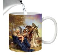 Taza De Café De La Natividad - Taza De Cerámica Con Escena De Navidad, Taza De Café Inspirante | Taza De Cerámica De Escena De La Natividad Inspirante, 11oz, Taza De Café De Historia De La Navidad