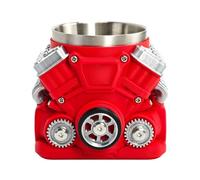 Taza de café de motor genérica - Taza de amantes del coche retro impresa en 3D de 5 pulgadas con asa | 400ml de lujo para adultos, hombres, padres, entusiastas del coche, oficina y cham