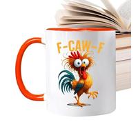 Taza de café de pollo - Taza de cerámica de gallo de 350 ml | Regalo divertido - Taza novedosa de 9 cm para hombres y mujeres, perfecta para café, té y bebidas frías, regalo ideal de cumpleaños