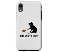 Taza de café Divertida con diseño de Gato Negro I Do What I Want Cat Lover Carcasa para iPhone XR