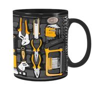 Taza de café divertida Taza de café | Taza de té divertida de cerámica negra,Taza de té de cerámica de gran capacidad para cerveza, whisky, agua, sopa o vino
