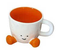 Taza de café , divertida taza de cerámica, adorable Drinkware, diseño de mesa de cocina para lata, café, té, leche, agua caliente, cacao, frío y bebidas, diario para en casa, 9,7 x 7,3 x 3,5