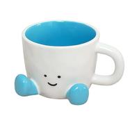 Taza de café , divertida taza de cerámica, adorable Drinkware, diseño de mesa de cocina para lata, café, té, leche, agua caliente, cacao, frío y bebidas, diario para en casa, 9,7 x 7,3 x 3,5